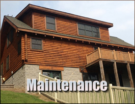  Tillery, North Carolina Log Home Maintenance